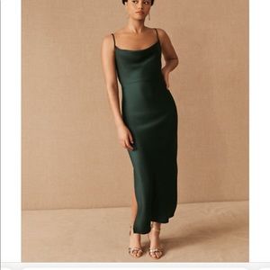 BHLDN Sachin & Babi Cali Satin Charmeuse Midi Dress